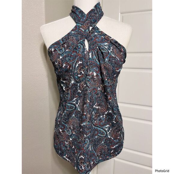 Michael Kors Sangria Halter Top - Picture 1 of 2